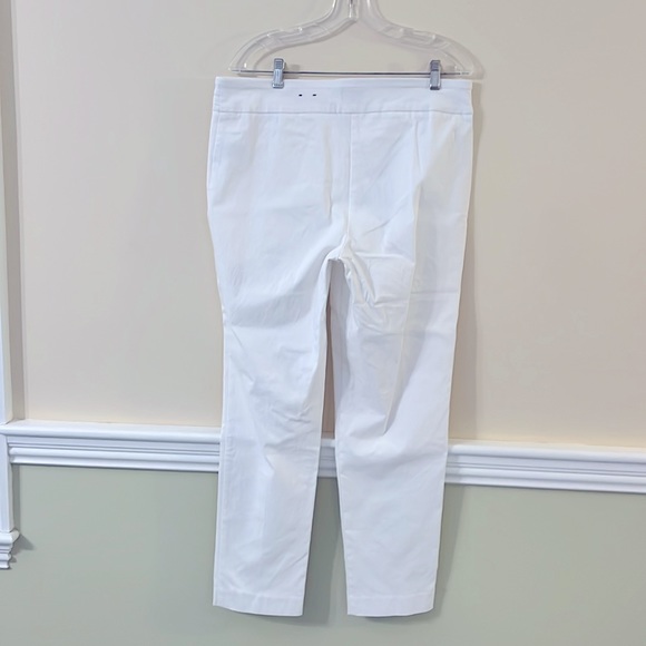 JM COLLECTION Tummy Control White Pullon Ankle Tailored Pants NWOT - Picture 5 of 9